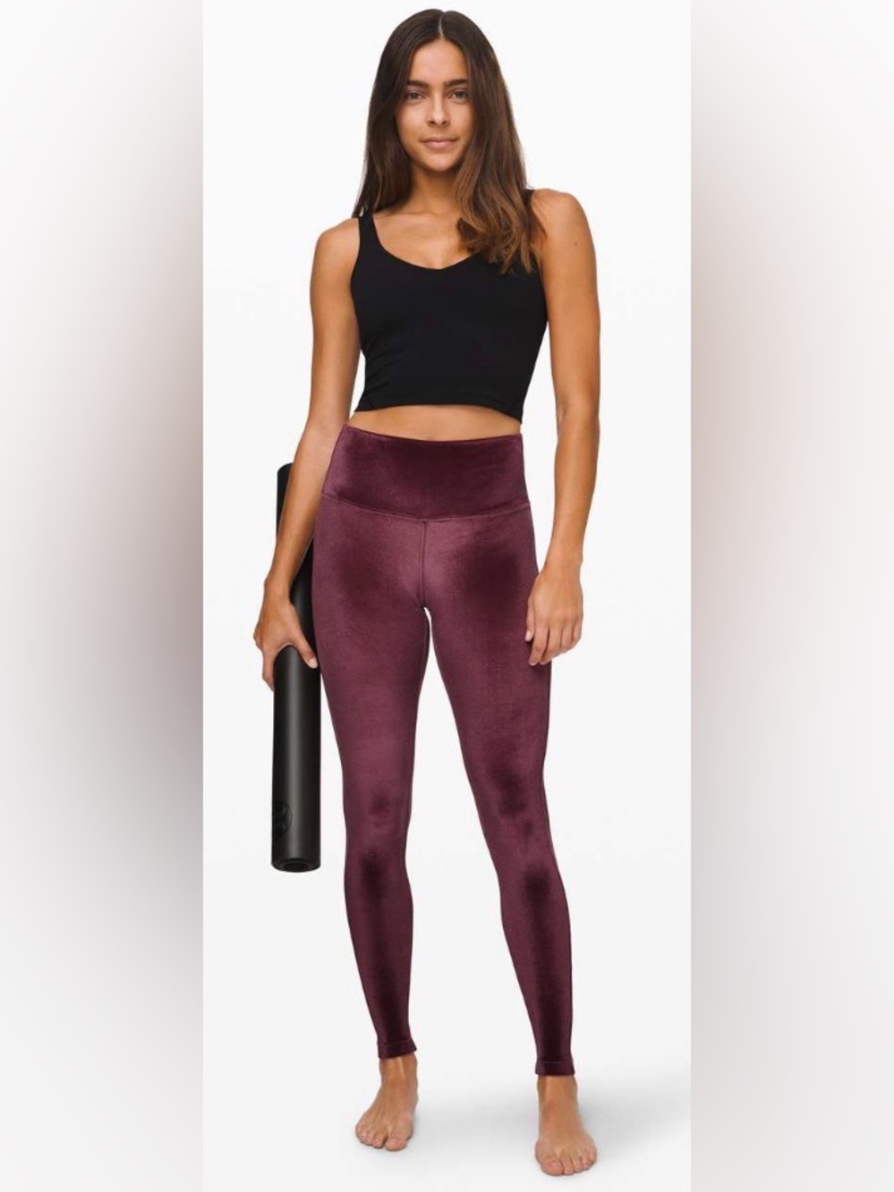 LULULEMON ATHLETICA Velvet Wunder Lounge Tight Leggings - Garnet - Picture 3 of 12